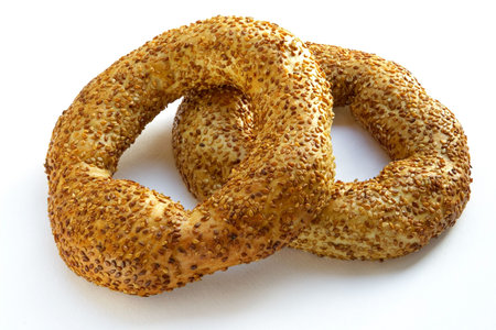 Fresh rolls baked with cheese and seeds