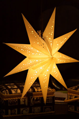 Air fixtures made of a paper parchment-celebratory ornament