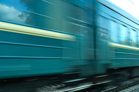 Train speed background-natural photographing of prompt movementの写真素材