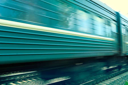 Train speed background-natural photographing of prompt movementの写真素材