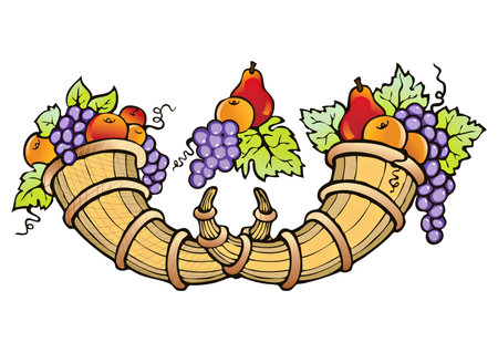 Abundance of fruit crop-symbol of fertility, prosperity and well-being