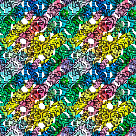 Seamless abstract doodle pattern-model for design of gift packs, patterns fabric, wallpaper, web sites, etc.の写真素材