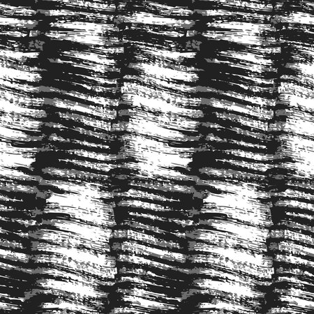 Vector brush grunge scribble strokes seamless pattern.Hand made painted texture.のイラスト素材