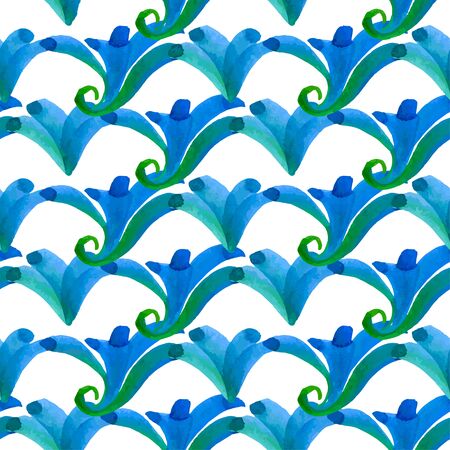 Hand drawn seamless watercolor brush pattern,fashionable sophisticated shade.のイラスト素材