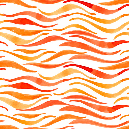 Fire flame watercolor vector seamless pattern-model for design of gift packs, patterns fabric, wallpaper, web sites, etc.のイラスト素材