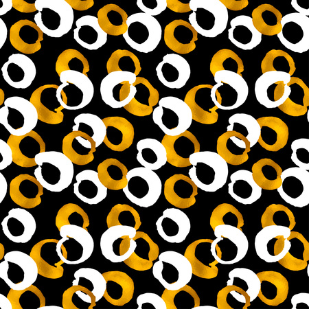 Seamless trendy blog background textures with hand drawn gold and black ink design elements. Vector Eps10 illustration doodle sketchのイラスト素材