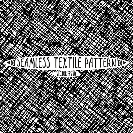 Seamless vector ink drawn textile pattern.A useful model for any design project backgrounds and printed materials.のイラスト素材