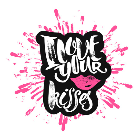 Love concept inspirational hand lettering motivation poster. Watercolor  Artistic design for a logo, greeting cards, invitations, posters, banners, seasonal greetings illustrations.のイラスト素材