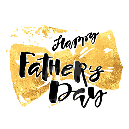 Fathers day concept hand lettering motivation poster. Artistic modern brush calligraphy design for greeting cards, invitations, posters, banners, t-shorts, seasonal greetings illustrations.のイラスト素材