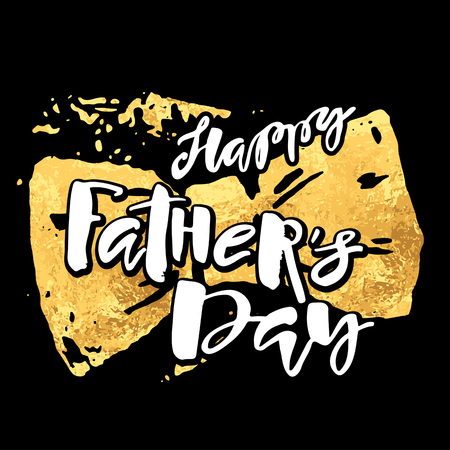 Fathers day concept hand lettering motivation poster. Artistic modern brush calligraphy design for greeting cards, invitations, posters, banners, t-shorts, seasonal greetings illustrations.のイラスト素材