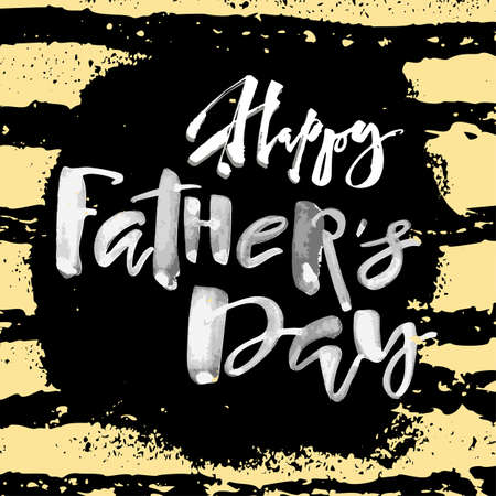 Fathers day concept hand lettering motivation poster. Artistic modern brush calligraphy designのイラスト素材