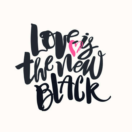 Love concept inspirational hand lettering motivation poster. Watercolor  Artistic design for   greeting cards, invitations, posters, banners, seasonal greetings illustrations.のイラスト素材