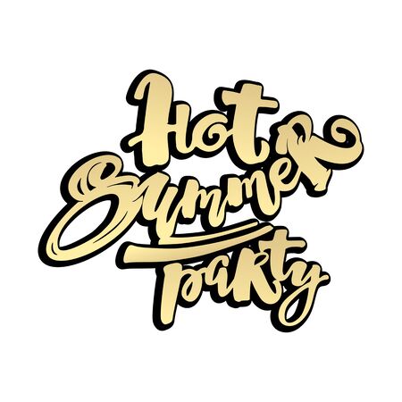 Summer concept hand lettering motivation poster. Artistic modern brush calligraphy. Handdrawn  design for greeting cards, invitations, posters, banners, t-shirts.のイラスト素材