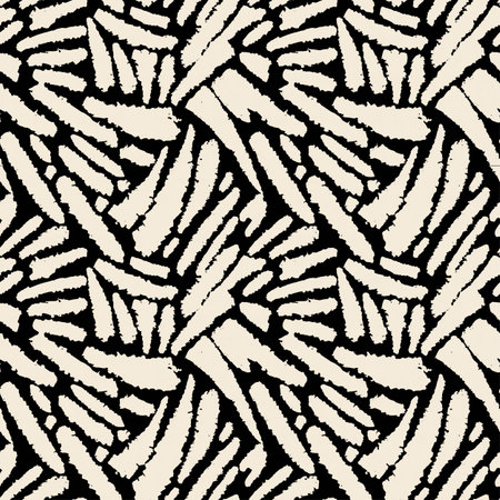 Seamless ink doodle pattern grunge texture.Trendy modern ink artistic design with authentic and unique scrapes, watercolor blotted background for a logo, cards, invitations, posters, banners.のイラスト素材