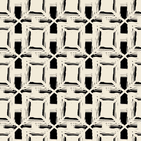 Seamless textile doodle pattern grunge texture.Trendy modern ink artistic design with authentic and unique scrapes, watercolor blotted background for a logo, cards, invitations, posters, banners.のイラスト素材