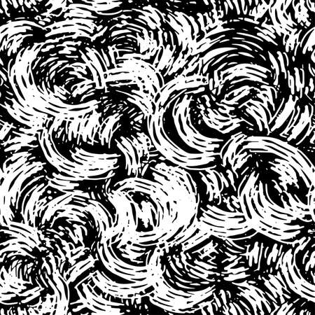 Seamless brushpen doodle pattern grunge texture.Trendy modern ink artistic design with authentic and unique scrapes, watercolor blotted background for a logo, cards, invitations, posters, banners.のイラスト素材