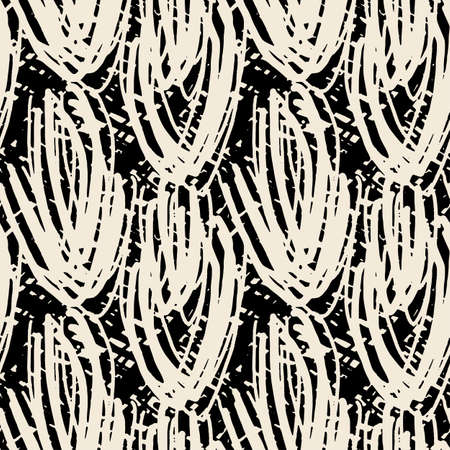 Seamless textile doodle pattern grunge texture.Trendy modern ink artistic design with authentic and unique scrapes, watercolor blotted background for a logo, cards, invitations, posters, banners.のイラスト素材