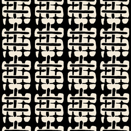 Seamless textile doodle pattern grunge texture.Trendy modern ink artistic design with authentic and unique scrapes, watercolor blotted background for a logo, cards, invitations, posters, banners.のイラスト素材