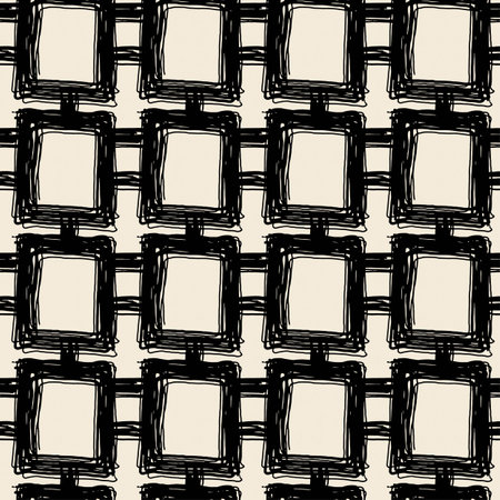 Seamless textile doodle pattern grunge texture.Trendy modern ink artistic design with authentic and unique scrapes, watercolor blotted background for a logo, cards, invitations, posters, banners.のイラスト素材
