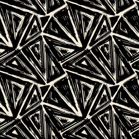 Seamless textile doodle pattern grunge texture.Trendy modern ink artistic design with authentic and unique scrapes, watercolor blotted background for a logo, cards, invitations, posters, banners.のイラスト素材