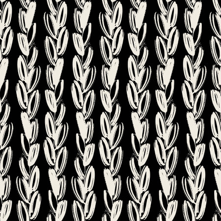 Seamless brushpen textile doodle pattern grunge texture.Trendy modern ink artistic design with authentic,unique scrapes, watercolor blotted background for a logo, cards, invitations, posters, banners.のイラスト素材