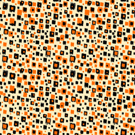 Seamless brushpen textile doodle pattern grunge texture.Trendy modern ink artistic design with authentic,unique scrapes, watercolor blotted background for a logo, cards, invitations, posters, banners.のイラスト素材