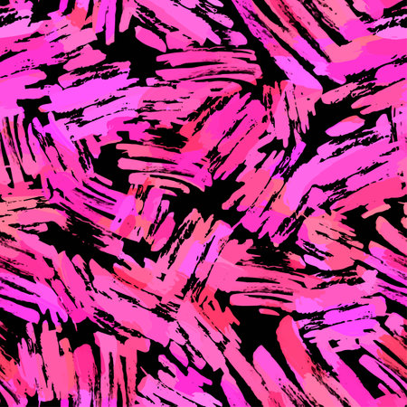 Seamless brushpen textile doodle pattern grunge texture.Trendy modern ink artistic design with authentic,unique scrapes, watercolor blotted background for a logo, cards, invitations, posters, banners.のイラスト素材