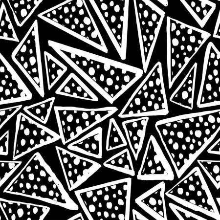 Seamless textile doodle pattern grunge texture.Trendy modern ink artistic design with authentic,unique scrapes, watercolor blotted background for a logo, cards, invitations, posters, banners.のイラスト素材