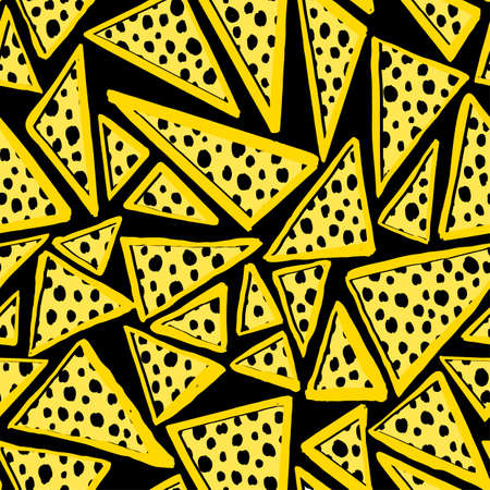 Seamless textile doodle pattern grunge texture.Trendy modern ink artistic design with authentic,unique scrapes, watercolor blotted background for a logo, cards, invitations, posters, banners.のイラスト素材