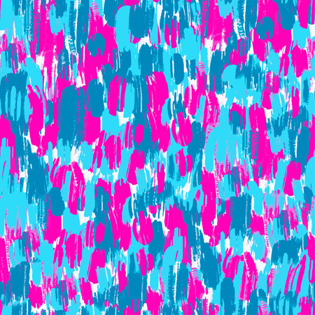 Seamless brushpen textile doodle pattern grunge texture.Trendy modern ink artistic design with authentic,unique scrapes, watercolor blotted background for a logo, cards, invitations, posters, banners.のイラスト素材