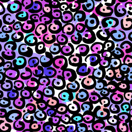 Seamless textile doodle pattern grunge texture.Trendy modern ink artistic design with authentic,unique scrapes, watercolor blotted background for a logo, cards, invitations, posters, banners.のイラスト素材