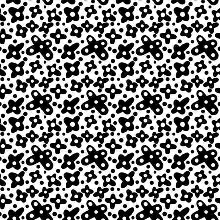 Memphis style hand drawn textured seamless pattern.Retro flavour trendy geometric elements painted with colorful ink brush strokes.のイラスト素材