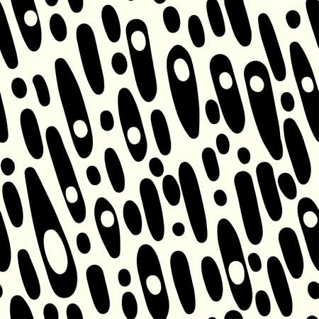 Memphis style hand drawn textured seamless pattern.Retro flavour trendy geometric elements painted with colorful ink brush strokes.のイラスト素材