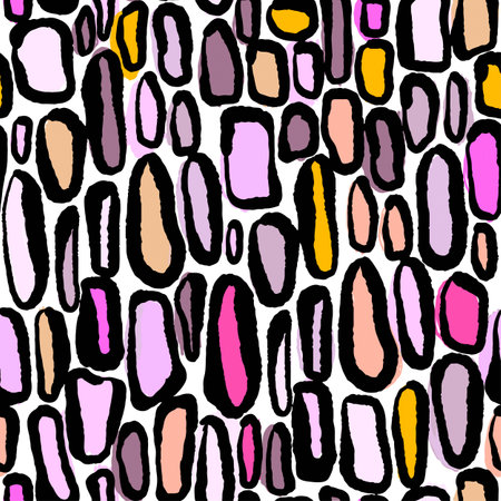 Seamless watercolor textile doodle pattern grunge texture.Trendy modern ink artistic design with authentic,unique scrapes, watercolor blotted background for a logo, cards, invitations, posters, banners.のイラスト素材