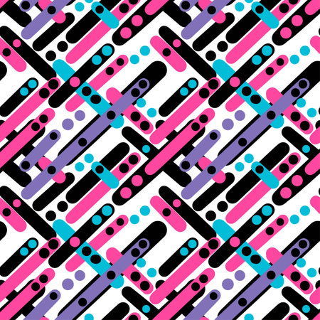 Geometric diagonal shapes pattern.のイラスト素材