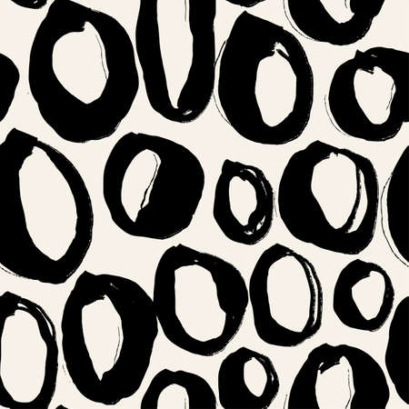 Brush pen textile doodle pattern grunge texture.のイラスト素材