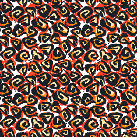 Brush pen textile doodle pattern grunge texture.のイラスト素材