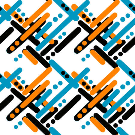 Geometric diagonal shapes pattern.のイラスト素材