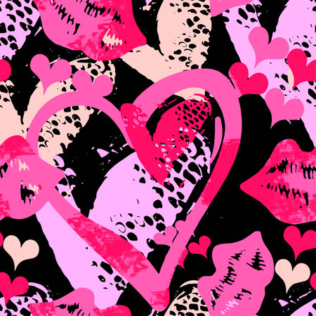 Seamless brushpen textile doodle pattern grunge texture.Trendy modern ink artistic design with authentic,unique scrapes, watercolor blotted background for a logo, cards, invitations, posters, banners.のイラスト素材