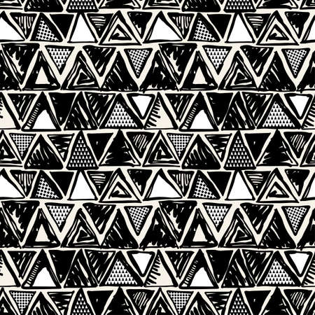 Seamless textile  pattern print .Fashion trendy expressive hand drawn ink strokes.Perfect funky vector background for textile,wrapping, decorationのイラスト素材