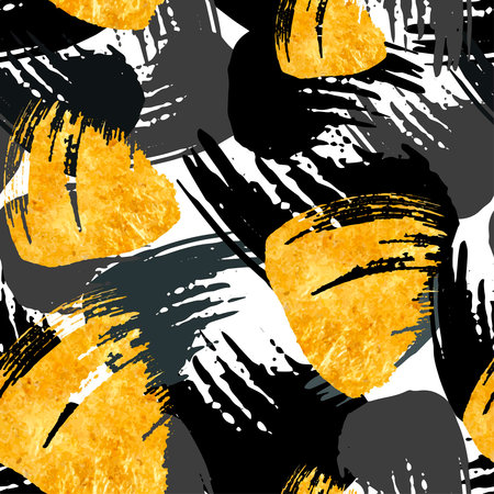 Paint strokes pattern.のイラスト素材