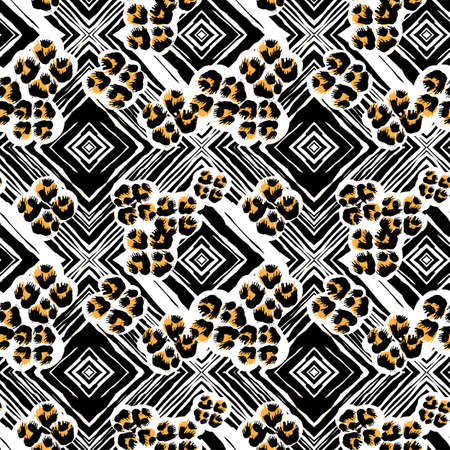 Textile  pattern print.のイラスト素材