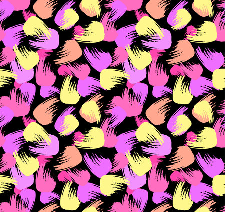 Paint strokes pattern.のイラスト素材