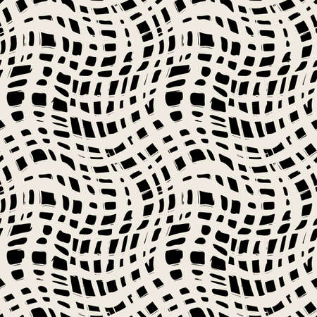 Seamless textile pattern print .Fashion trendy expressive hand drawn ink strokes.Perfect funky vector background for textile,wrapping, decorationのイラスト素材