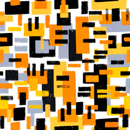 Paint strokes seamless pattern.Artistic design with authentic,unique scrapes, watercolour blotted background for a logo, cards, invitations, posters,bannersのイラスト素材