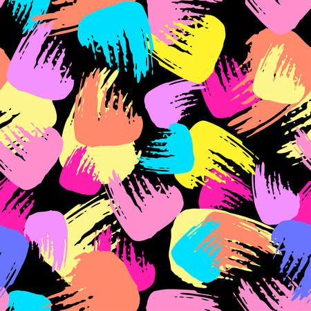 Paint strokes pattern.のイラスト素材