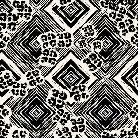 Textile  pattern print.のイラスト素材