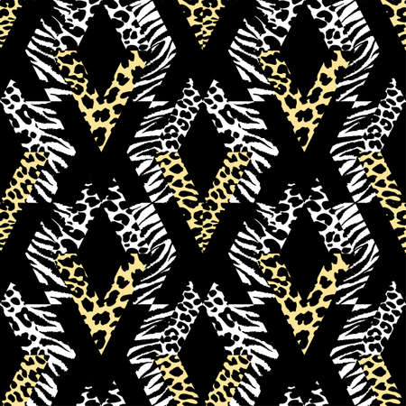 Seamless repeating textile, ink brush strokes pattern in doodle grunge texture style.Handdrawn trendy design, watercolor blotted background for a logo, cards, invitations, posters, bannersのイラスト素材