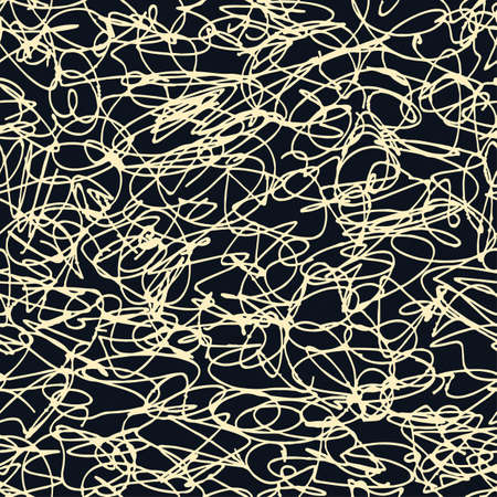 Textile seamless graffiti doodle patternのイラスト素材