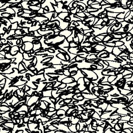Textile seamless graffiti doodle patternのイラスト素材